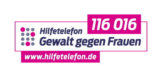 Logo Hilfetelefon - Gewalt gegen Frauen